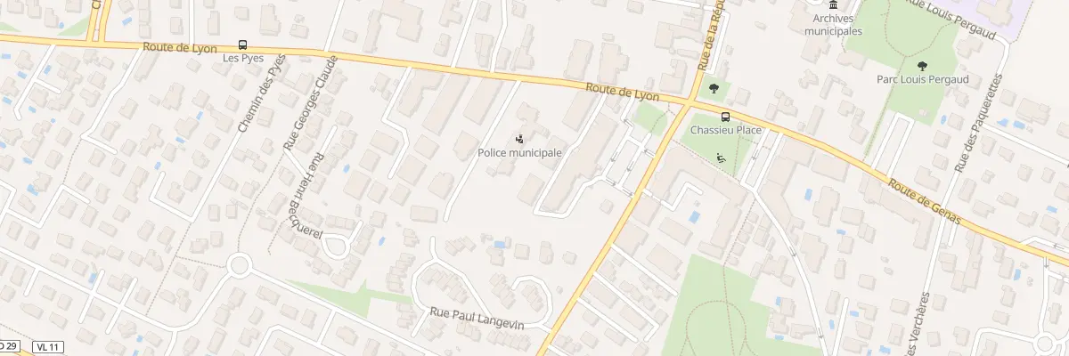 Plan du 80 Rte de Lyon à Chassieu