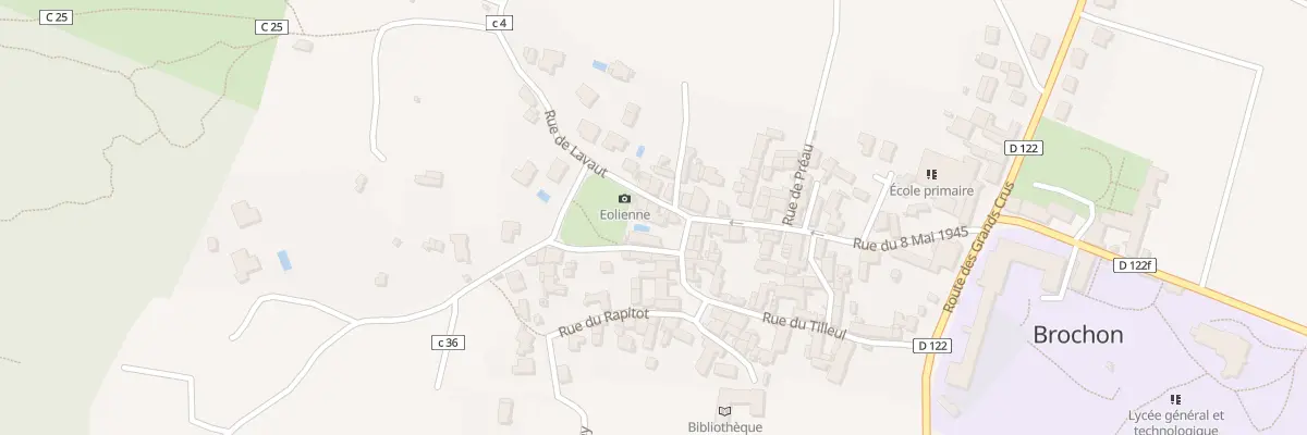 Plan du 1 Rue de Lavaut à Brochon