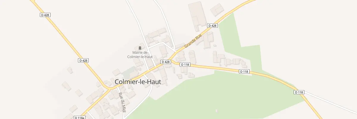 Plan du 1 Rue du Gue à Colmier-le-Haut
