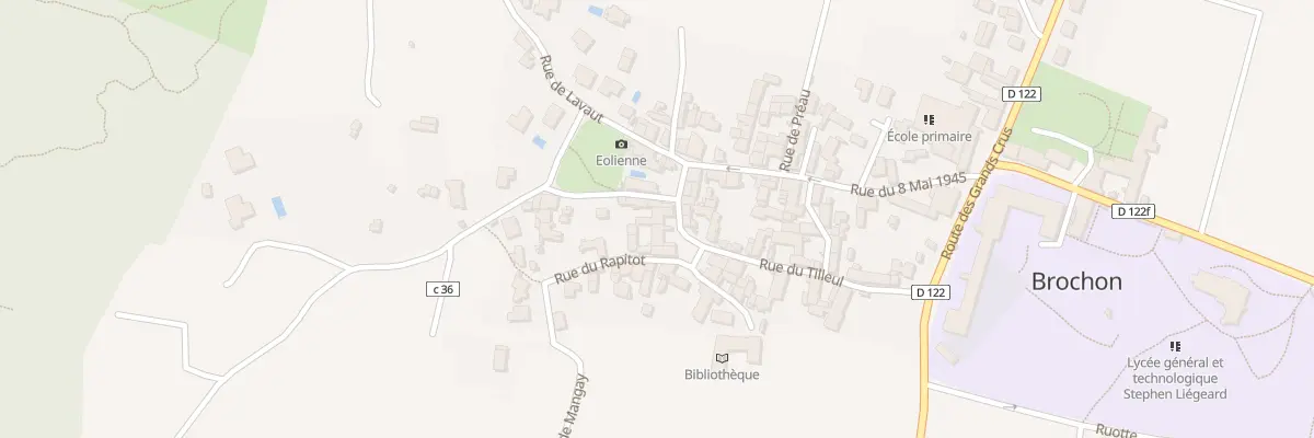 Plan du 6 Rue du Meix Belle Marguerite à Brochon