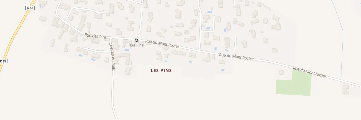 Plan du 134 Rue du Mont Rozier à Tramoyes