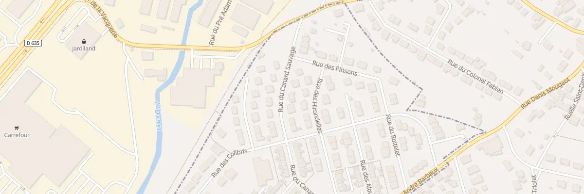 Plan du 28 Rue du Canard Sauvage à Saint-Dizier