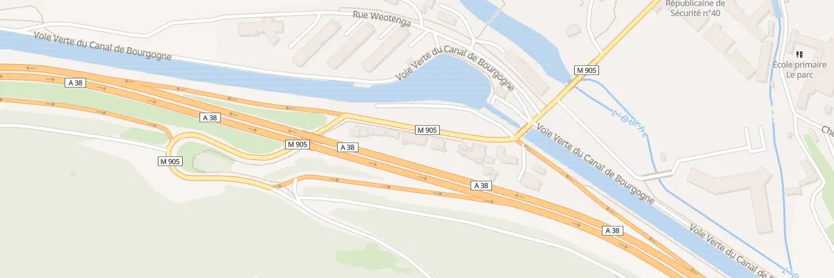 Plan du 13 Rte de Paris à Plombières-lès-Dijon
