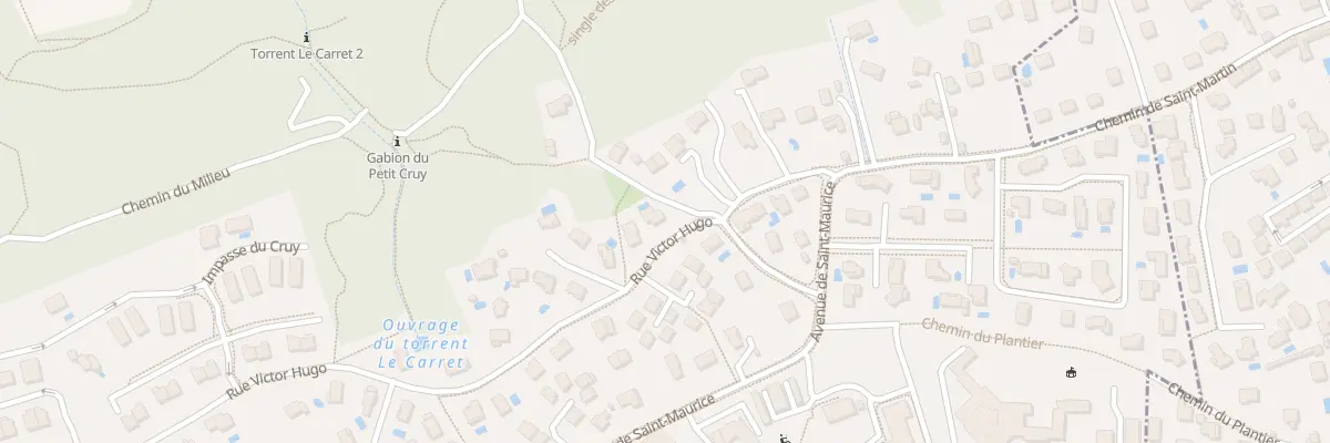 Plan du 495 Rue Victor Hugo à Miribel