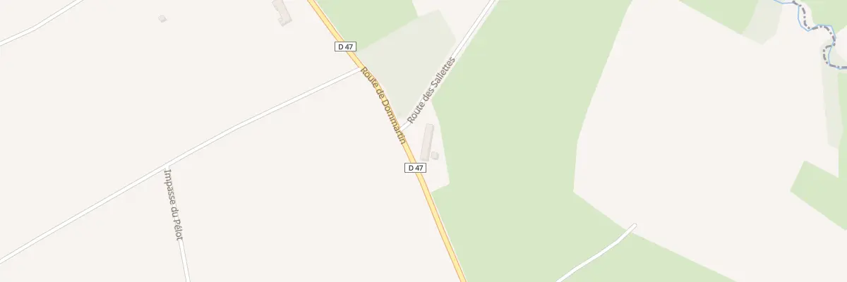 Plan de Rte de Dommartin à Chevroux