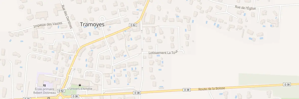 Plan du 152 Rue des Rapettes à Tramoyes