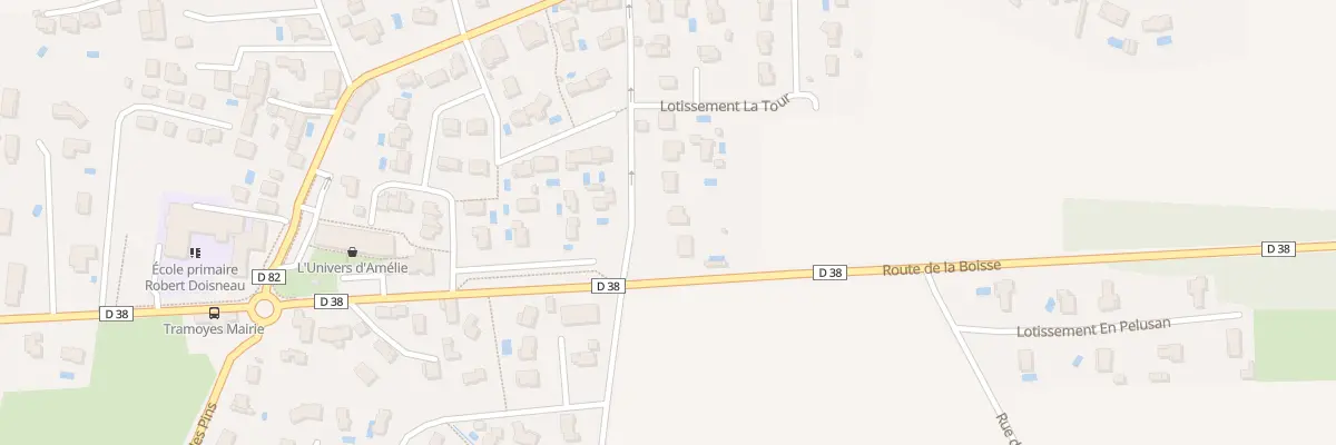 Plan du 54 Rue des Rapettes à Tramoyes