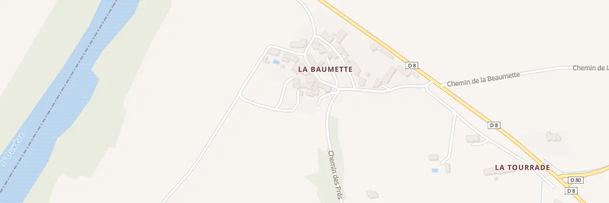 Plan du 5203 La Beaumette à Gigondas