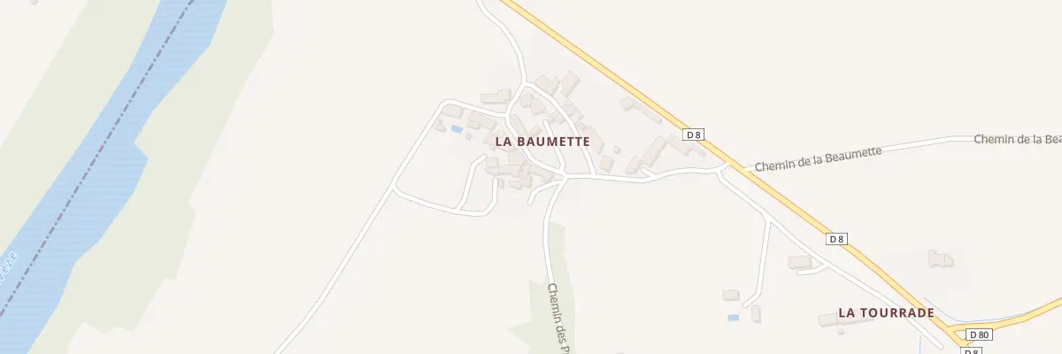 Plan du 5202 La Beaumette à Gigondas