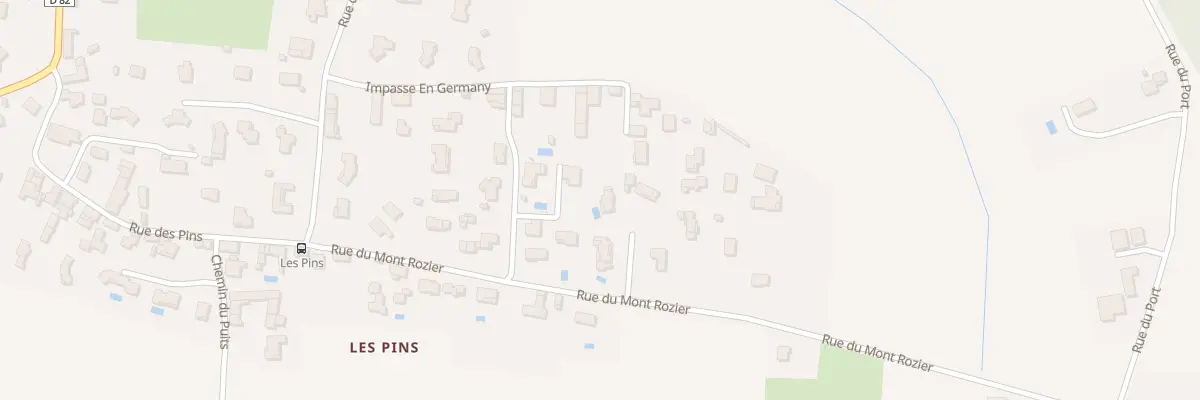 Plan du 261 Rue du Mont Rozier à Tramoyes