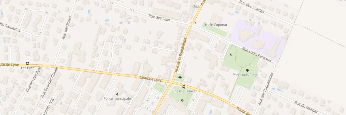 Plan du 11 Rue de la République à Chassieu