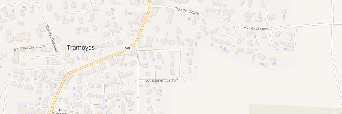 Plan du 134 Rue des Rapettes à Tramoyes