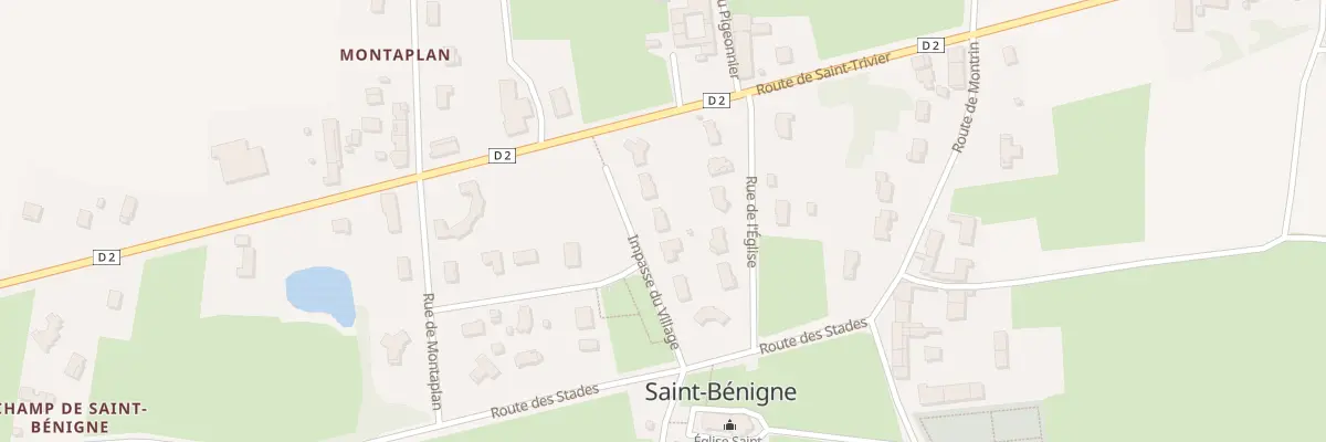 Plan du 104 Imp du Village à Saint-Bénigne