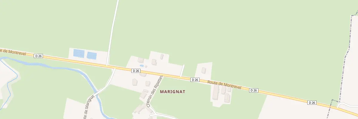 Plan du 309 Rte de Montrevel à Gorrevod