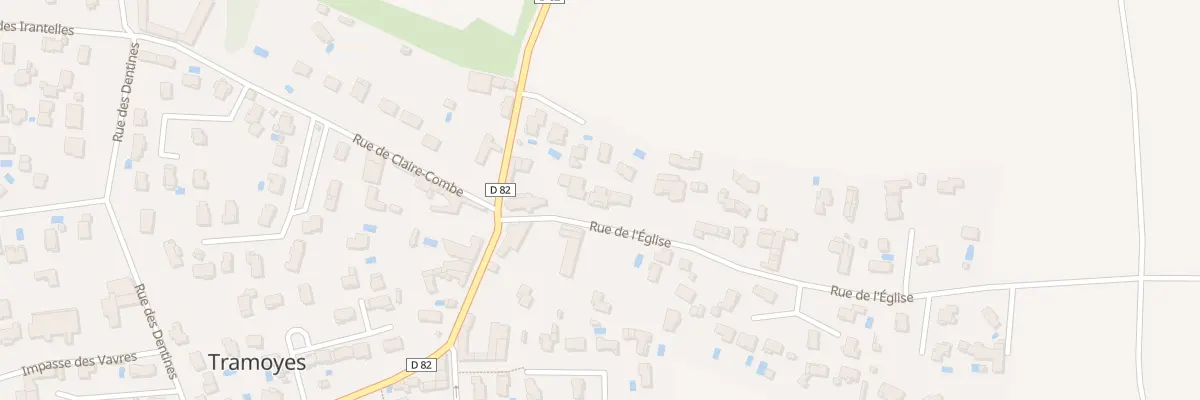 Plan du 79 Rue de l’Eglise à Tramoyes
