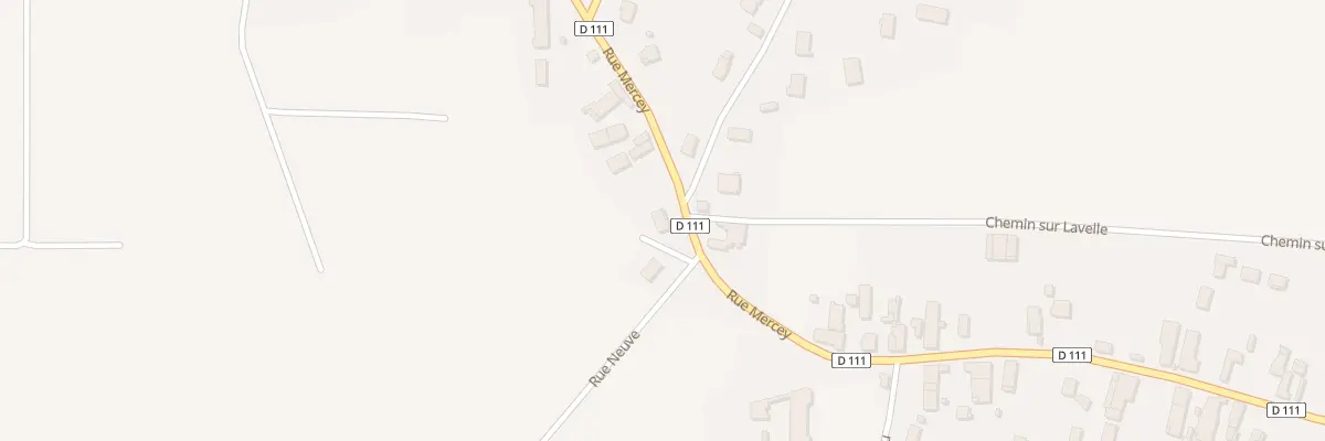 Plan du 25 Rue Mercey à Chevigny-en-Valière