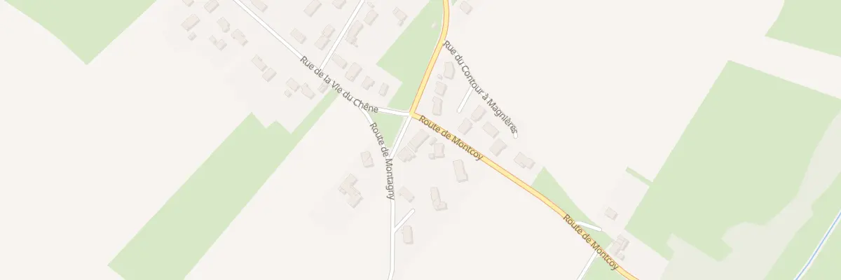 Plan du 1 Rte de Montagny à Bey