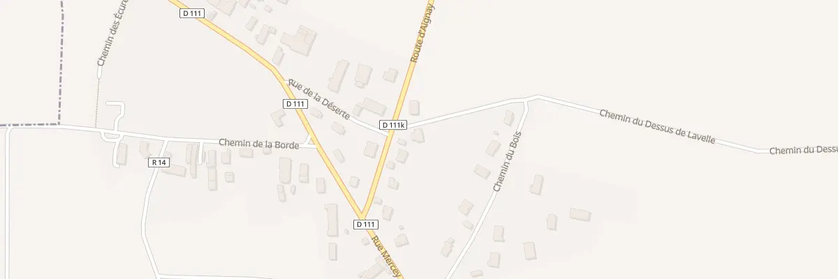 Plan du 8 Rte d’Aignay à Chevigny-en-Valière