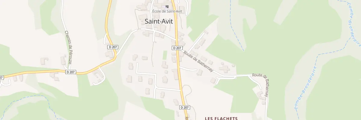 Plan du 7 Rte de Ratières à Saint-Avit