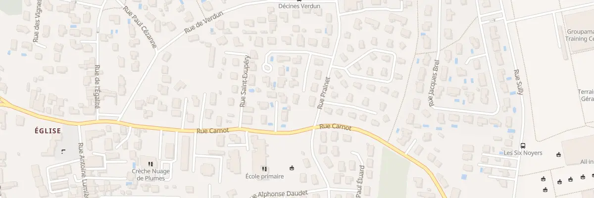 Plan du 9 Rue François Couperin à Décines-Charpieu