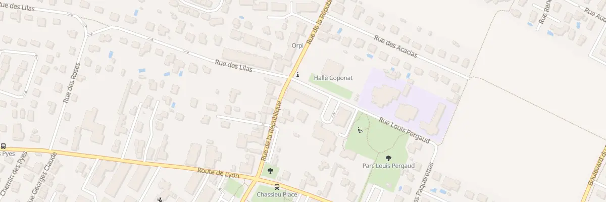 Plan du 10 Rue de la République à Chassieu