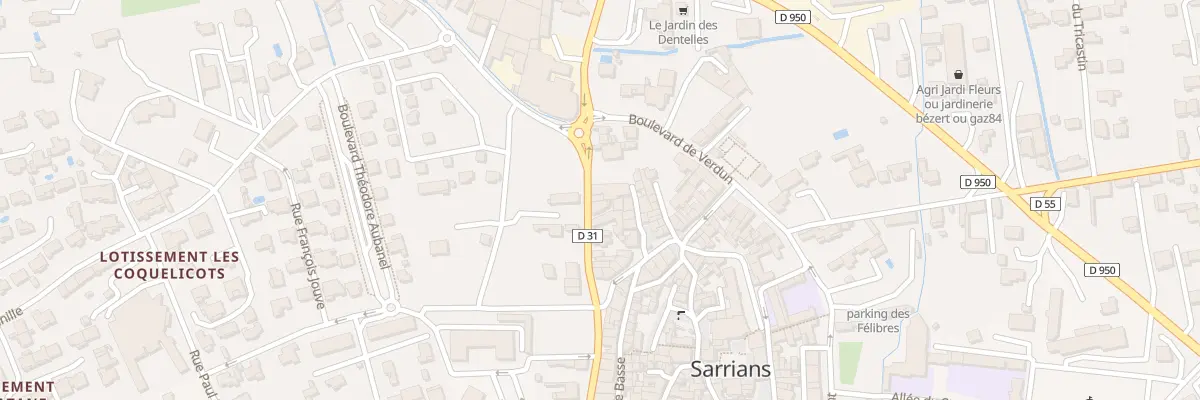 Plan du 61 Bd Albin Durand à Sarrians