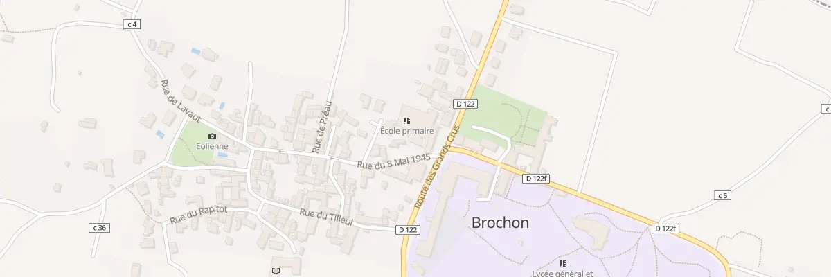 Plan du 4 Rue du Huit Mai à Brochon