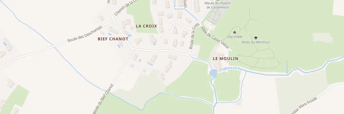 Plan du 161 Rte de la Croix à Mantenay-Montlin