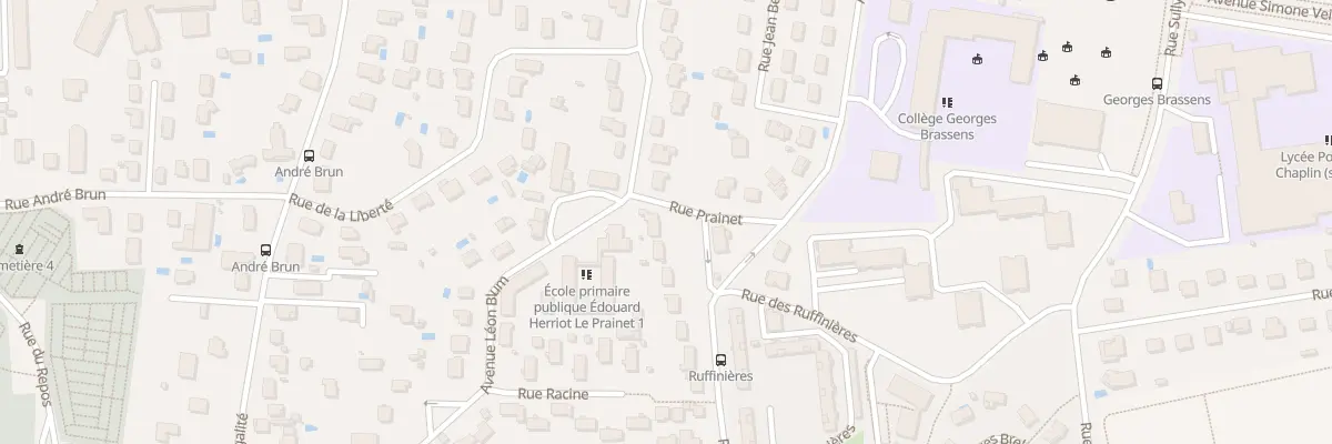 Plan du 2 Rue du Prainet à Décines-Charpieu