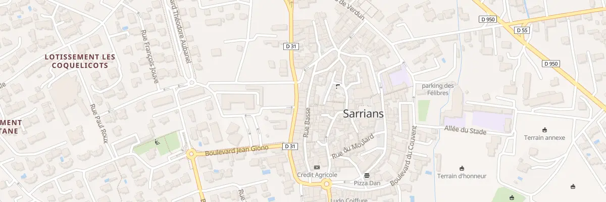 Plan du 187 Bd Albin Durand à Sarrians