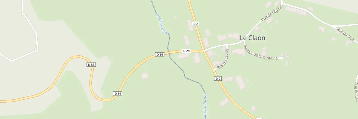 Plan du 1 Rue du Moulin au Claon