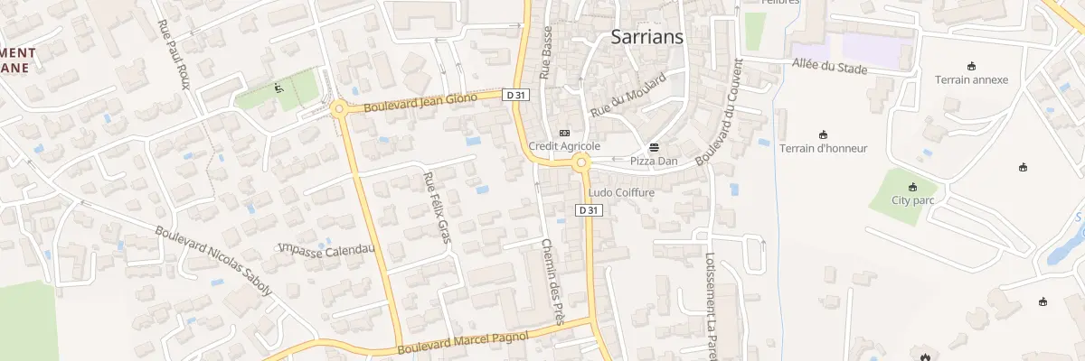 Plan du 5317 Pl Jean Jaurès à Sarrians
