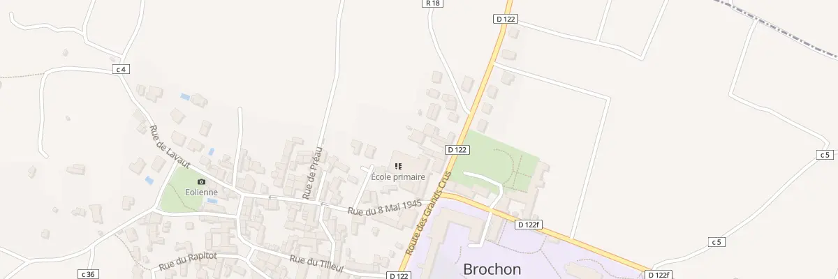 Plan du 8 Rte des Grands Crus à Brochon