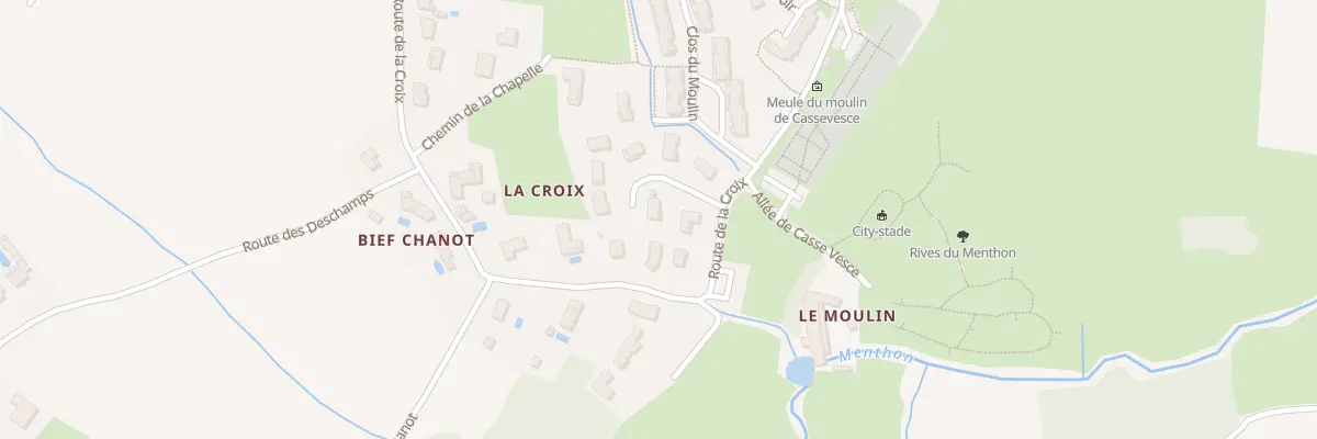 Plan du 33 Rte de la Croix à Saint-Cyr-sur-Menthon