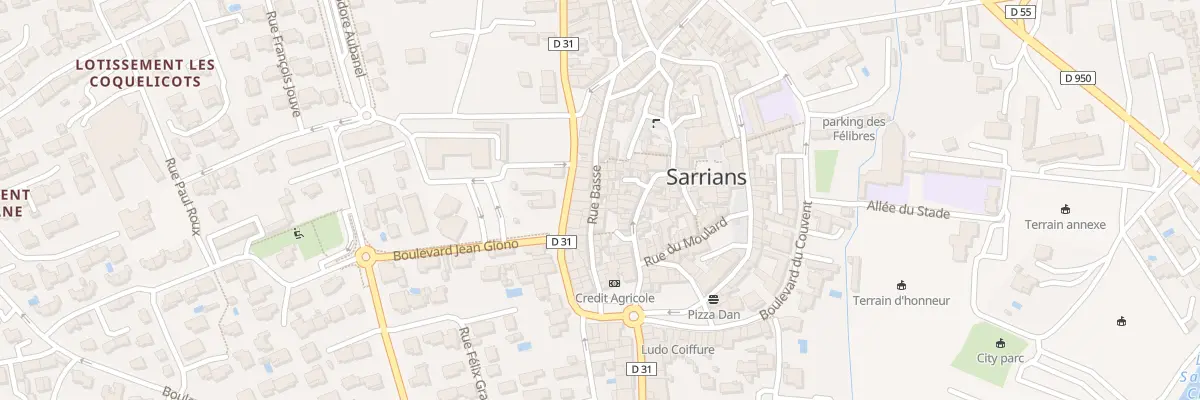 Plan du 105 Rue Basse à Sarrians