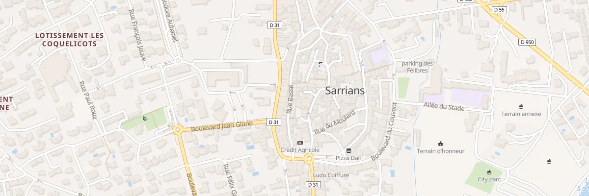 Plan du 99 Rue Basse à Sarrians