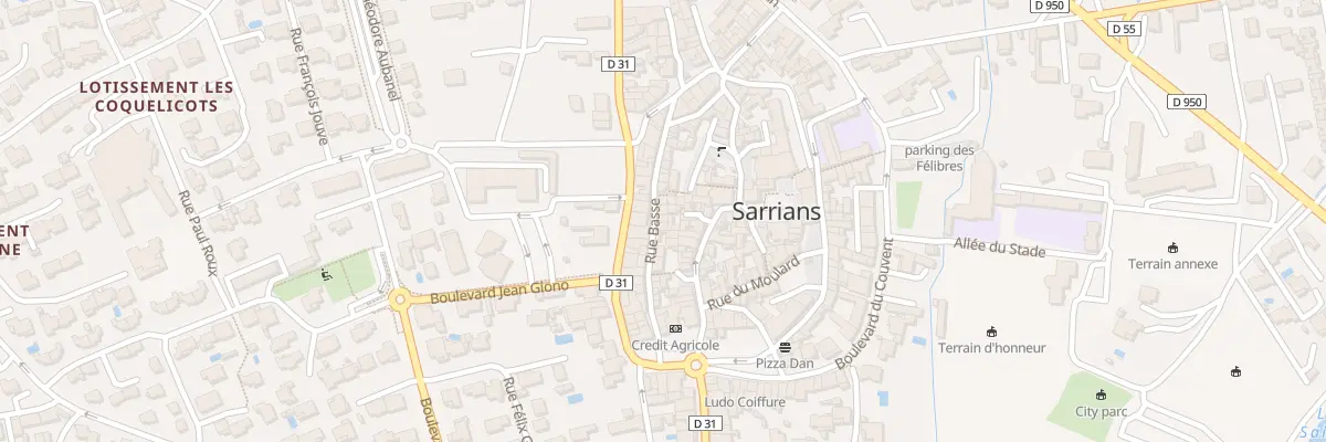 Plan du 91 Rue Basse à Sarrians