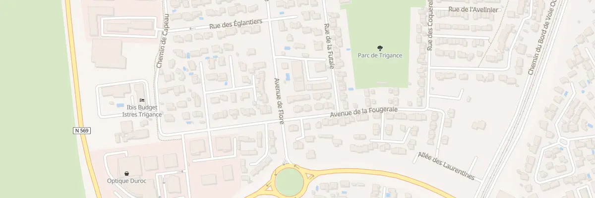 Plan du 9516 Rue de la Futaie à Istres