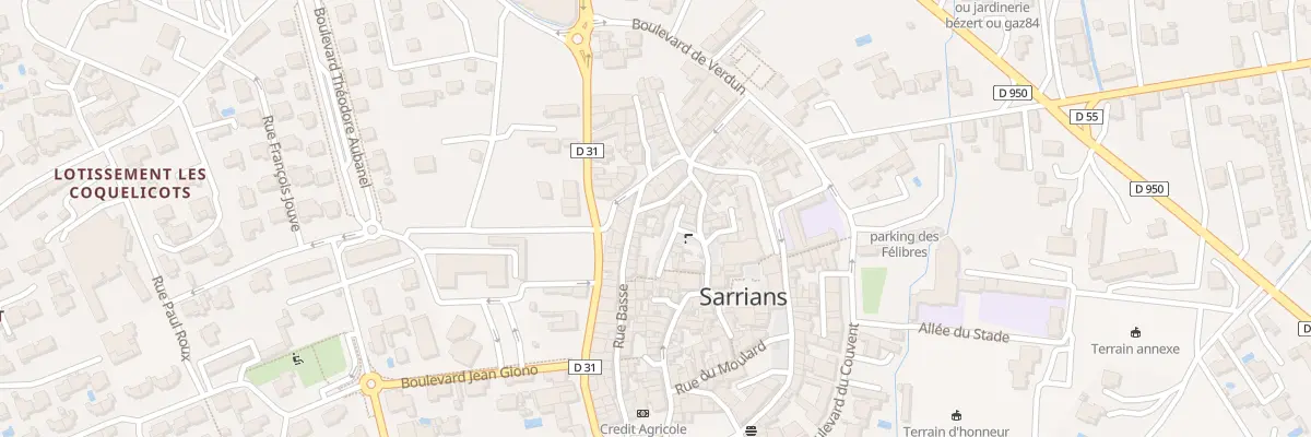 Plan du 25 Rue Basse à Sarrians