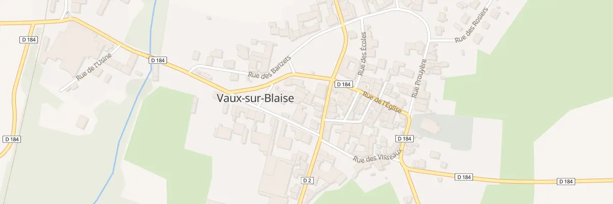 Plan du 10 Rue Charles de Gaulle à Vaux-sur-Blaise