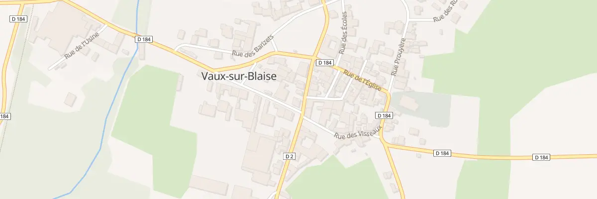 Plan du 2 Rue des Moulins à Vaux-sur-Blaise