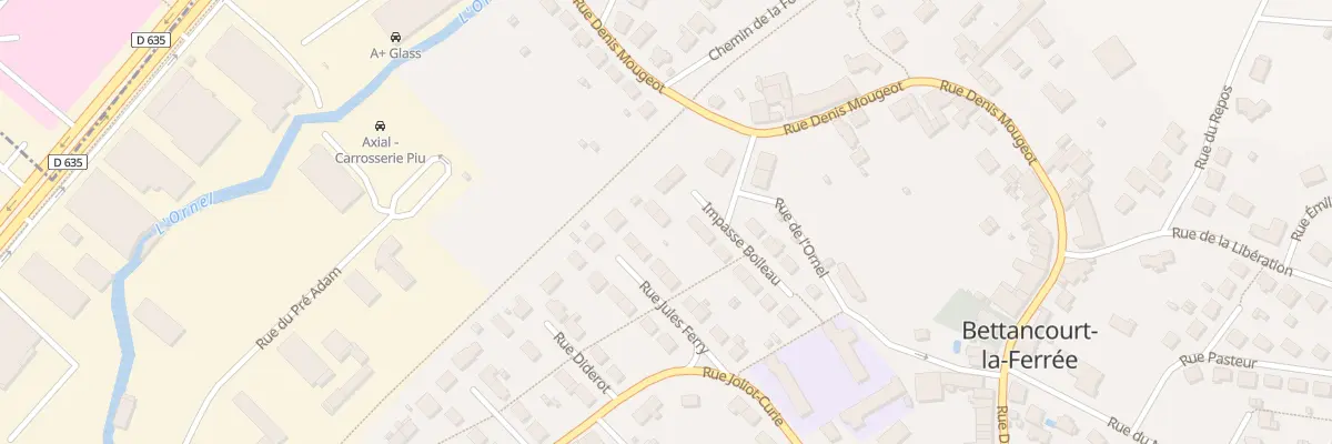 Plan du 8 Rue Boileau à Bettancourt-la-Ferrée