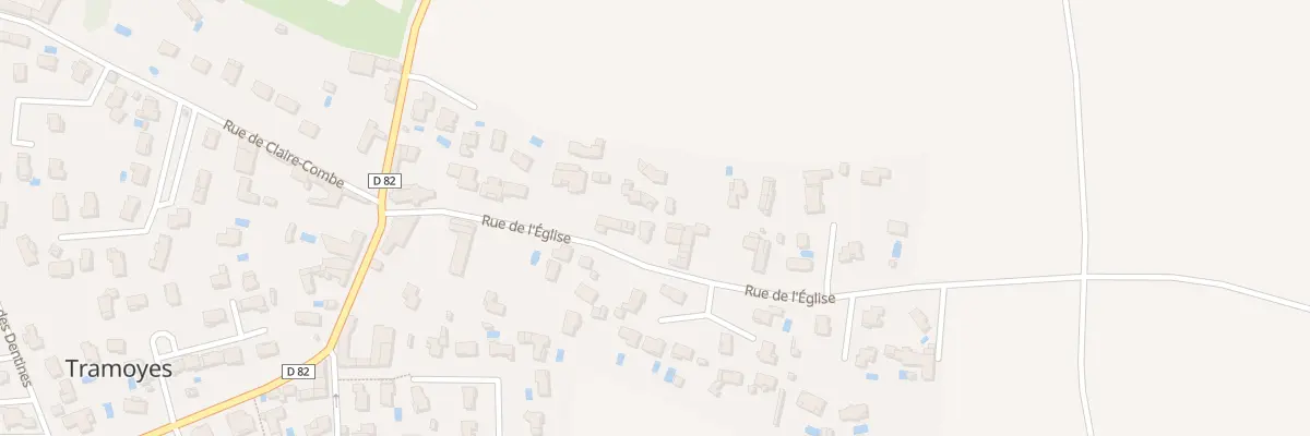 Plan du 183 Rue de l’Eglise à Tramoyes