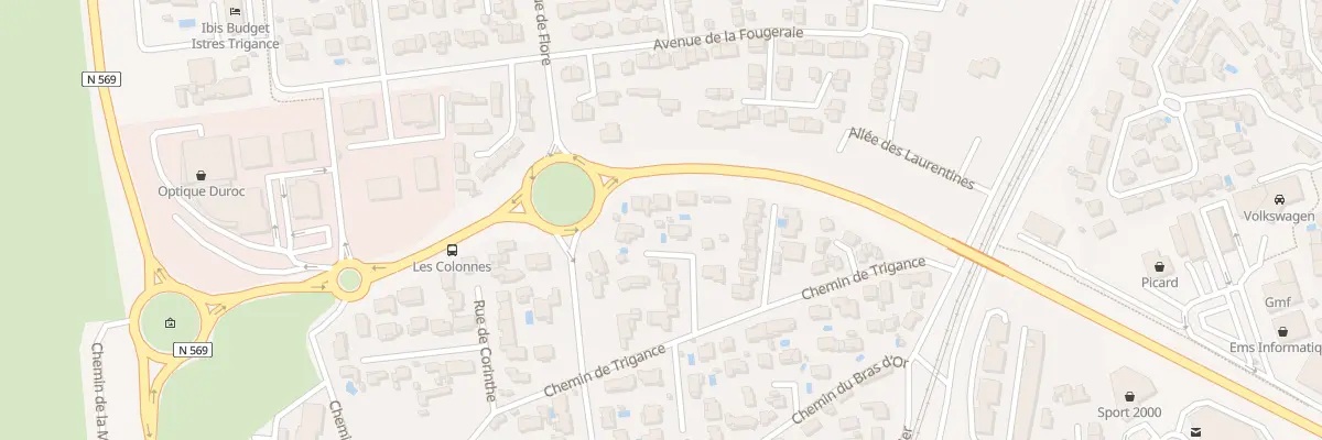 Plan du 14 Imp des Nymphes à Istres