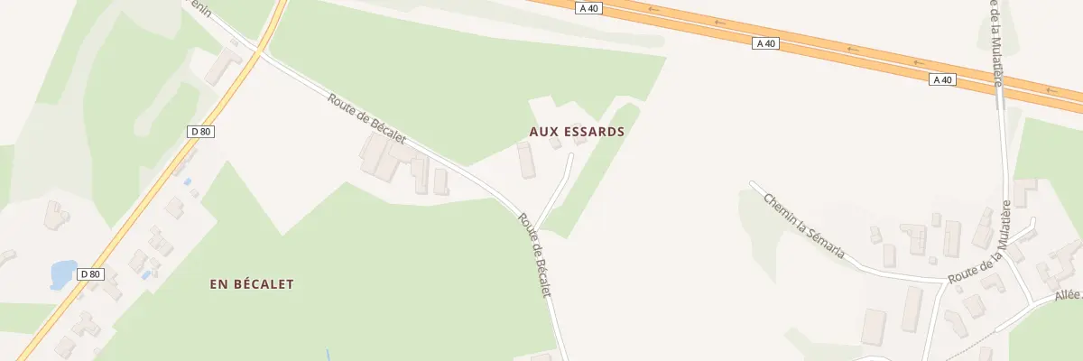 Plan du 300 Rte de Bécalet à Saint-Cyr-sur-Menthon