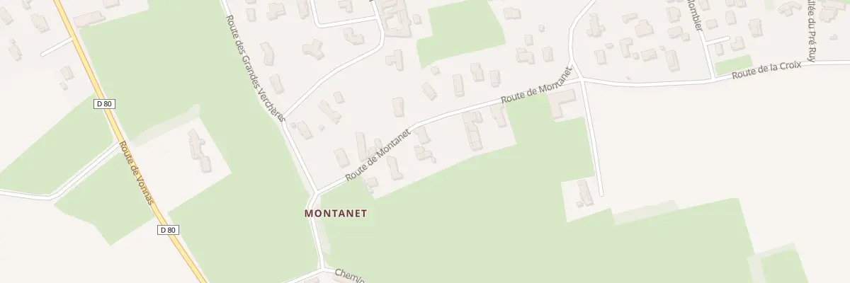 Plan du 425 Rte de Montanet à Perrex