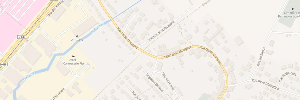 Plan du 15 Rue Denis Mougeot à Bettancourt-la-Ferrée