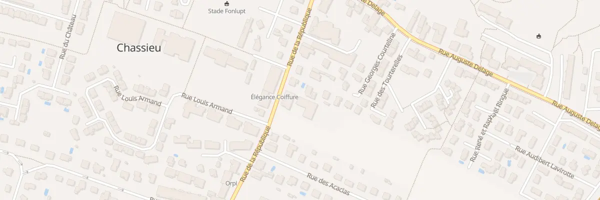 Plan du 36 Rue de la République à Chassieu
