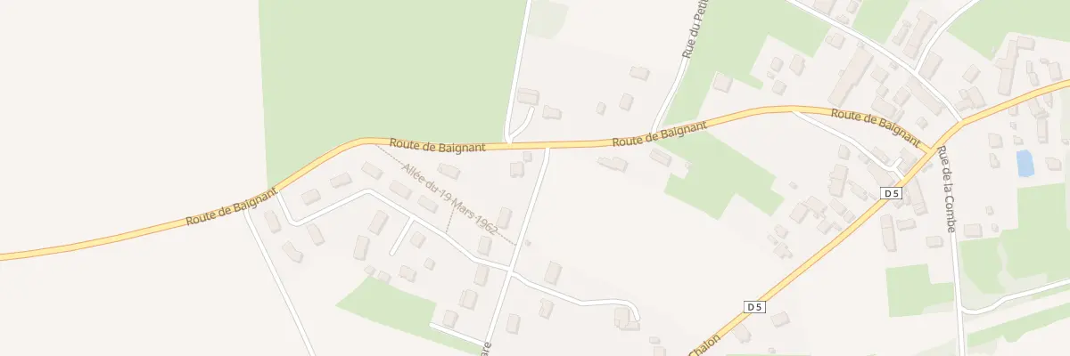 Plan du 11 Rte de Baignant à Allerey-sur-Saône