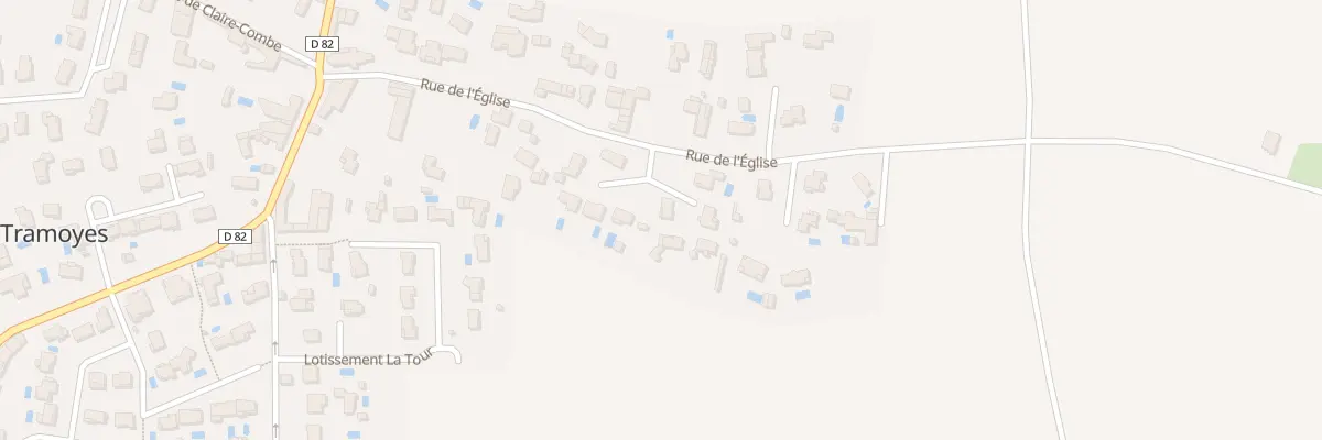 Plan du 260 Rue de l’Eglise à Tramoyes